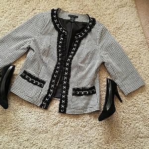Black and White Blazer